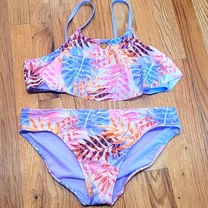 Girls 2 piece bikini swimsuit XL18 NWT